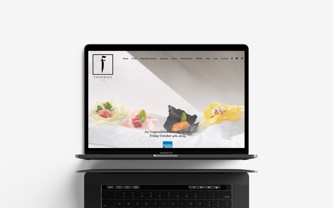 FoodBall 2019 Brand Design, Website Design & Social Media Content